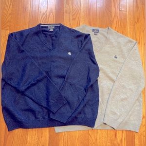 2 Brooks Brothers Merino Wool Sweaters.